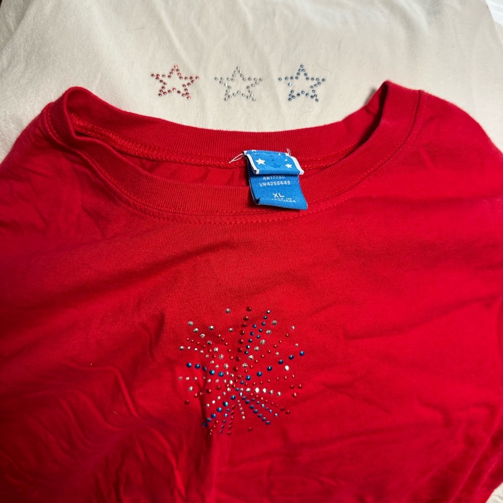 Two extra large Fourth of July T-shirts